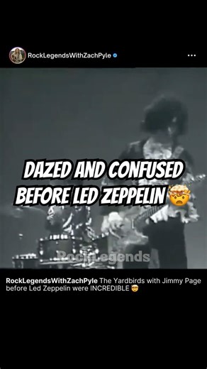 The Yardbirds Played “Dazed and Confused” BEFORE Led Zeppelin🤯#rockmusic #ledzeppelin #shorts