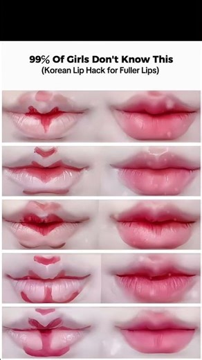 Korean Lip Hack for Fuller Lips-Natural Lip Plumping Technique #koreanliphack #fullerlips #kbeauty