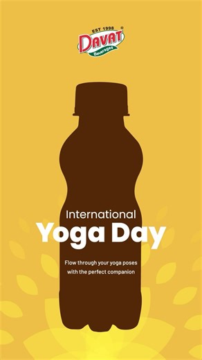 1.1K views · 16 reactions | Discover inner peace and refreshment as you flow through your yoga poses with Davat Beverages by your side. Embrace the journey of mindfulness and vitality. #yoga #yogaday #21june #davatbeverages #beverages #jeera #orange #drinks #softdrink #soda #foodandbeverages #jeerasoda [Davat, Davat Beverages, Jeera, Jeerasoda, Davat jeera, Mocktails, Juices, Beverages, Refreshing, Summer special] | Davat Beverages | Facebook