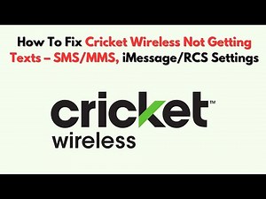 How To Fix Cricket Wireless Not Getting Texts – SMS/MMS, iMessage/RCS Settings