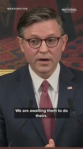 Johnson says Democrats are the ones 'blocking the checks' amid tenth day of government shutdown