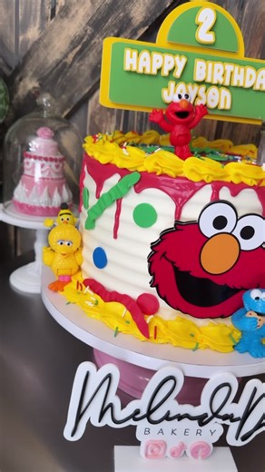Elmo cake /pastel de Elmo 🟥🔵🔰 #elmo #cake #fpy #pastel #cakedecorating