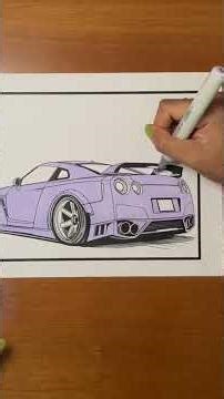 Nissan GTR #carcoloringbook #modifiedcars #cargirl #carguy #jdm