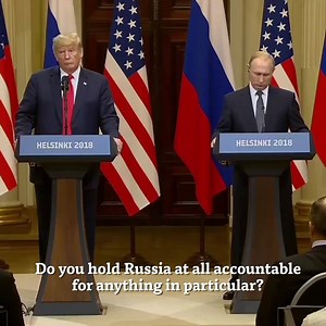190K views · 4K reactions | Reporter: Do you hold Russia accountable for anything in particular? Trump: I think we’re all to blame https://bit.ly/2NliAzQ | POLITICO | Facebook