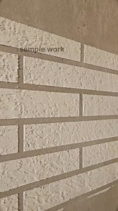 Brick design semple work on wall #highlight #texture #design #trending #video #painting #texturework #homedecor #shots #rastic #Brick | Kapil Dev Bhartiya