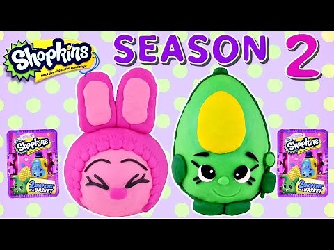 62 SHOPKINS Season 2 Blind Baskets NEW Play Doh Giant Shopkins Surprise Eggs by DCTC