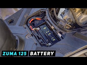 How do you replace the battery on the Yamaha Zuma 125?