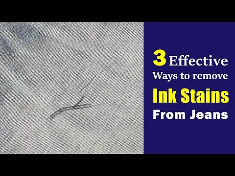 How to remove ink stains from jeans | 3 effective ways to remove ink from jeans