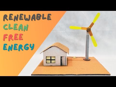 STEM Challenge: 24 | Wind Turbine Working Model | Renewable Free Energy & its Importance