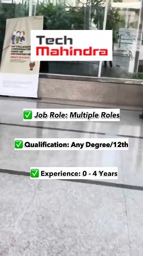 Freshersvoice.com | Job Alerts on Instagram: "🚨 Tech Mahindra Walk-in Drive 2025 – Hiring for Multiple Roles! 💼 Tech Mahindra is conducting a Mega Walk-in Drive for Customer Support Executive (Voice/Blended Process) and Back-End Process (Non-Technical) roles. Whether you’re a fresher or have up to 4 years of experience, this is a great opportunity to join one of India’s leading tech companies! 🌟 📅 Walk-in Dates: 13th – 22nd October 2025 🎓 Qualification: 12th Pass / Any Degree 💬 Comment "Li