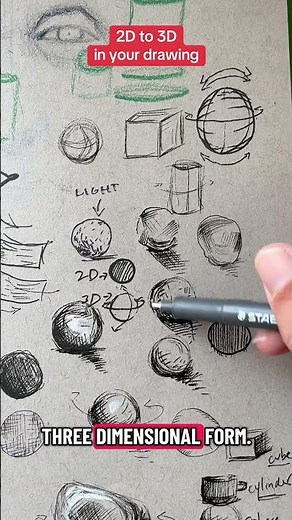 Understanding cross contour in your drawing and 2D vs 3D #howtodraw #crosscontour #drawingtutorials