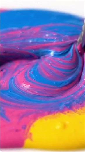 Paint Mixing ASMR 🎨✨ Mesmerizing Color Swirl! #asmr #relaxing