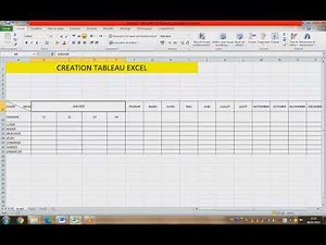 Création d'un tableau Excel darija