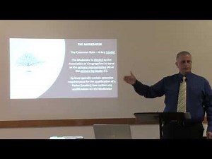 How to be a Moderator in a local church or Association, part 1 of 3