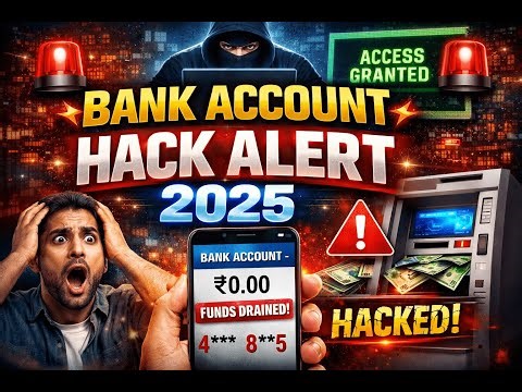 🧠 Bank Account Hack Kaise Hota Hai? | Real Scams Explained 🔐#BankAccountHack#BankScam2025#CyberCrime