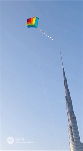 Burj Khalifa ke uper patang Uda raha hu #viral #video #shortvideo #shortsfeed