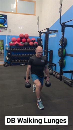 DBs Walking Lunges