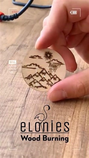 🌧️⛰️ Wood Burning Art | The Silence of Rainy Mountains #woodburning #pyrography #rainymountains