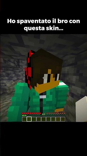 I scared the bro with this skin... #minecraft #shorts #giamppyy