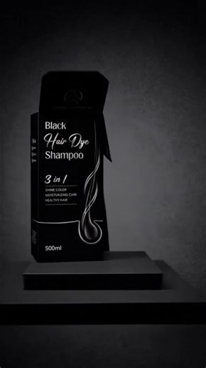 Hair Dye Shampoo Packaging Design | Dieline to 3D Mockup Transformation