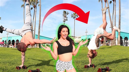 Trying new gymnastics skills in bold challenge