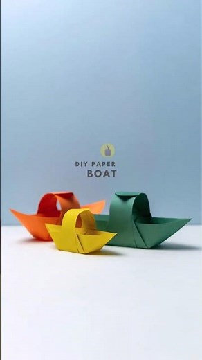 Quick Origami Boat in 60 Seconds - Simple Paper Folding Hack