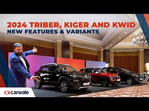 2024 Renault Triber, Kiger & Kwid | New Features, Variants & Colours Revealed