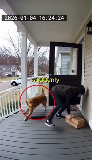 Porch Pirate Gets Lucky 🐶 Golden Retriever Saves the Day! | Instant Karma #shorts