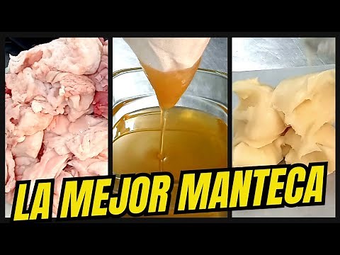 ✅ Cómo hacer Manteca de 🐷 Cerdo Natural.