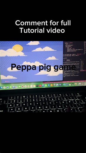 Peppa pig game python mini project #feedshorts #fypage #peppapig #kids #peppa