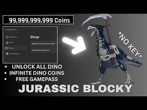 Jurassic Blocky Script *NO KEY* - Dupe Coins, Unlock ALL Dino, Free Gamepass 🔥 2025