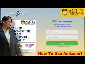 Amity University Amizone Portal Full Detail Video For Freshers ✅|| Must Watch || #amityuniversity