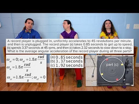 Angular Accelerations of a Record Player