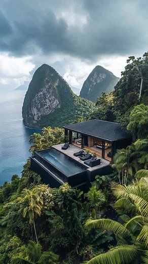 The Luxury Caribbean Villa By: @sunt_mrr @interior_home_design1 . . . . . . . . . . . . . #midjourney #mansion #ai #houses #black #caribbean #home #house #interiordesign #architecture #homedecor #travel | Interior Home Design