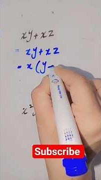 "Factorization Made Easy | Learn to Factor Algebraic Expressions Step-by-Step"#maths#mathtricks