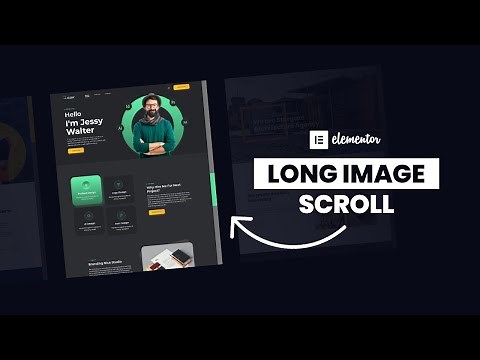 Long Portfolio Image Scrolling using Elementor | WordPress Elementor Pro Tutorial | Elementor Tricks