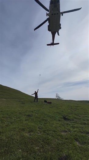 From @lafdairops: Hoist training operations over Los Angeles. Precision, communication, and repetition — refining critical skills so we’re ready when it matters most. Every evolution is about safety, teamwork, and excellence in the air. #LAFD #lafdairops #Firefighter #hoist #losangeles | Los Angeles Fire Department