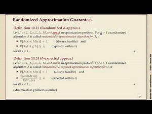 Advanced Algorithms (Summer 2025) 10-8 Randomized Approximation
