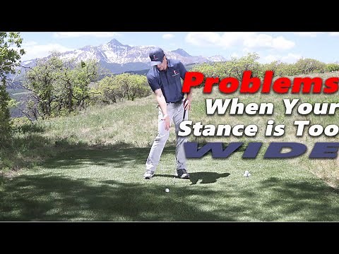 Swing Faults When Your Golf Stance is Too Wide