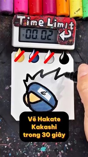 Speed ​​Drawing Challenge #55: Draw Hakate Kakashi in 30 seconds