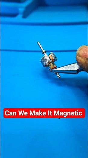 Turn a DC Motor Into a Powerful Electromagnet | 9V Battery Experiment