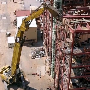 1.3K views · 32 reactions | Demolition time! Repost BCS Enterprises, Inc. ・・・ Demolition has begun! Our team is bringing down a power plant north of Tucson, AZ. #demolition . . . #demolish #buildingdemolition #cat5130b #construction #constructionlife #heavyequipment #catequipment #empirecat | Empire Cat | Facebook