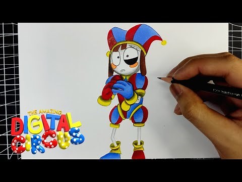COMO DIBUJAR a POMNI de THE AMAZING DIGITAL CIRCUS | drawing THE AMAZING DIGITAL CIRCUS