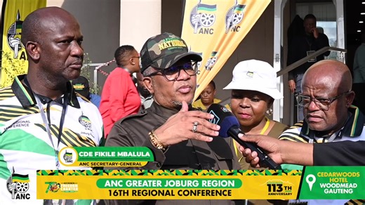 [WATCH] DAY 2 ANC 16th Regional Conference, Greater Johannesburg Region Doorstop Interview | ANC Gauteng