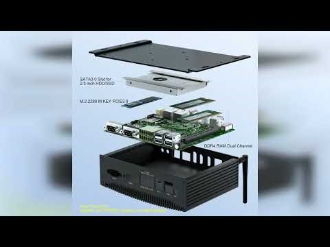 Review: Industrial PC Dual Ethernet RS232 i7 10810U Fanless Mini Desktop PC 8GB RAM 128GB SSD ...