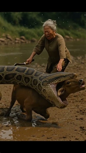 Senior Woman vs Giant Python | 老婦 vs 巨大ニシキヘビ | 고령 여성 vs 거대한 비단뱀 | 資深婦人對巨蟒