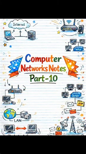 Coder Star 🌟 on Instagram: "🌐 Computer Networks – Notes | Part 10 📘 Final Concepts & Deep Revision 🌍 TCP/IP Model Explained 🔁 TCP vs UDP Comparison 📡 Ports & Protocols 🏷 IPv4 vs IPv6 📦 Packet Structure Basics 🔐 Network Security Intro 🧠 Important Exam Questions 🔗 Complete CN notes – https://coderstar.shop/coding-notes/computer-network/ 👉 Follow for core CS mastery: @_coder_star #computernetworks #cnnotes #tcpip #networking #csstudents interviewprep coderstar 🚀"