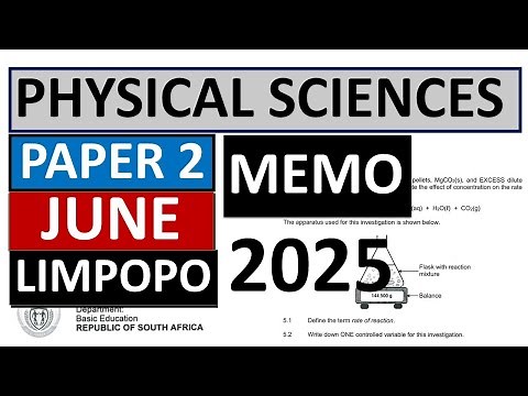 MEMO 2025 PHYSICAL SCIENCES P.2 GRADE 12 JUNE EXAMS [THUNDEREDUC] GRADE 12 PHYSICAL SCIENCE PAPER 2
