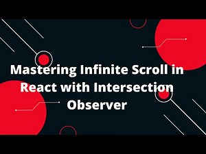 🚀 Mastering Infinite Scroll in React with Intersection Observer! 🔄💻