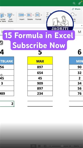 Excel formulas #excel #exceltutorial #shortfeed #shorts #computer